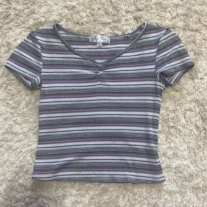 Stripped purple tillys shirt